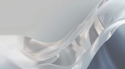 Translucent Abstract Fabric Waves Background