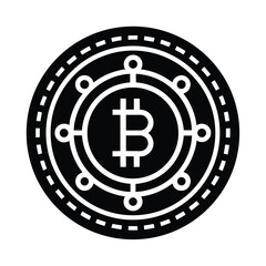 Bitcoin Circle Coin Icon