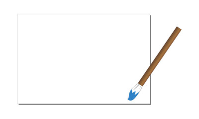 フレーム【画用紙と筆】