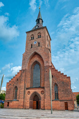 Fototapeta premium Odense is the third largest city in Denmark, after Copenhagen and Aarhus.