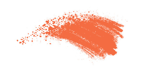 Orange Paint Splatter Brush Texture Background