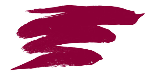 Burgundy Paint Brush Stroke Texture on White