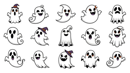 Halloween Vector Icon Set – Line Art Design AI EPS PNG JPEG