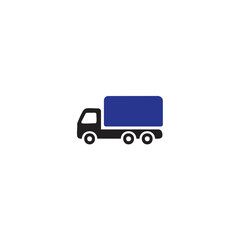  Bold Black Semi-Truck Icon with Trailer, Best-Selling Vector Graphic for Transportation and Freight Business Designs