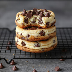 Chocolate chip cheese cookies