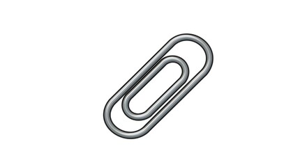 Obraz premium Pixel Art Paper Clip in Retro Minimal 8-Bit Style