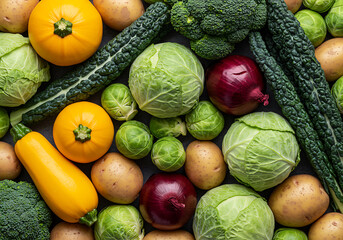 Fresh Harvest A Colorful Assortment of Vegetables
