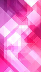 Abstract geometric design with overlapping pink and white shapes creating a dynamic visual effect