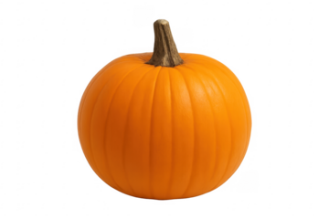 Orange pumpkin symbolizing halloween autumn and thanksgiving traditions