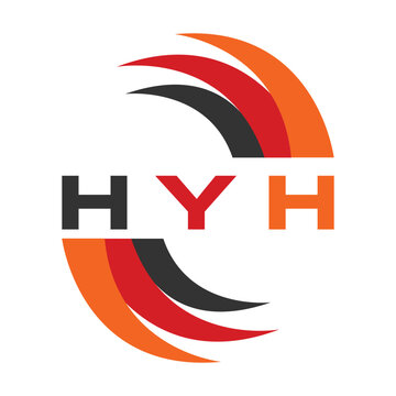 HYH letter design. HYH letter technology logo design. HYH Monogram logo design for an entrepreneur and business.