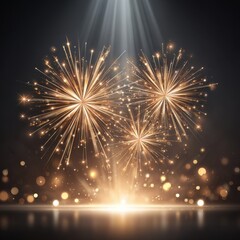 Obraz premium Spectacular fireworks display illuminating the night sky with vibrant colors bright explosions festive celebration dazzling illumination and entertainment for special occasions