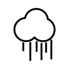 icon of a cloud that is raining