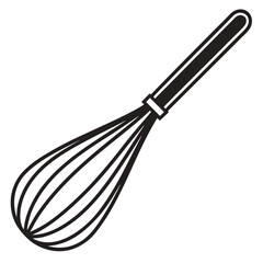 Fototapeta premium wire whisk isolated on white