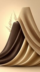 Elegant abstract sculpture for modern interior decor artistic home and office decoration textured contemporary artwork stylish creative design