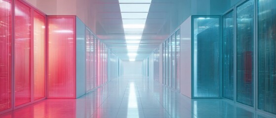 Modern digital technology infrastructure showcasing advanced network systems high-tech data centers seamless connectivity cybersecurity solutions and innovative communication tools