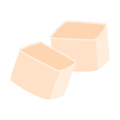 Fresh Sliced Soft Tofu illustration