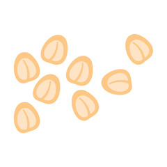 Oat flakes, pile of oat flakes