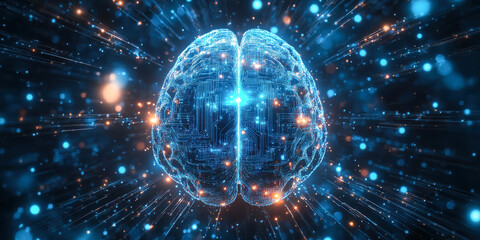 Artificial intelligence brain with digital neural network activity