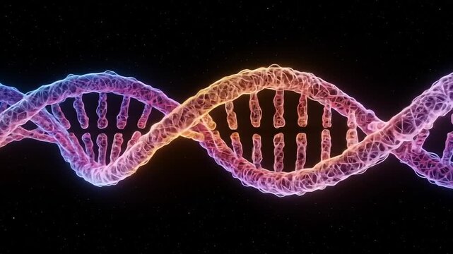 DNA Helix Animation: Exploring Genetic Code Structure and Scientific Visualization