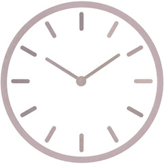 Minimal round wall clock icon