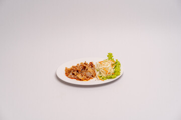 spaghetti with tomato sauce