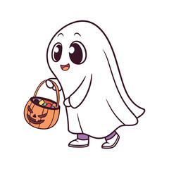 Adorable Cartoon Ghost