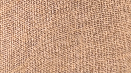 Realistic vector seamless texture of burlap, canvas. Beige, brown.
