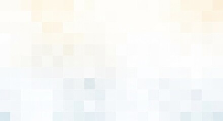 Fototapeta premium 白と淡い色のモザイクピクセルパターン：モダンな抽象的背景・テクスチャ・パッケージアート