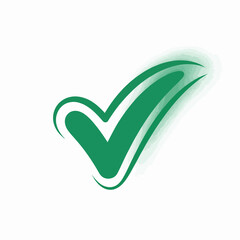 Emerald Green Checkmark Symbol | Modern Success Icon | Dynamic Approval Emblem