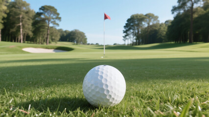 Obraz premium golf ball on the green