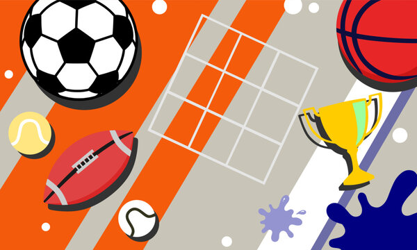 sport event banner vector design