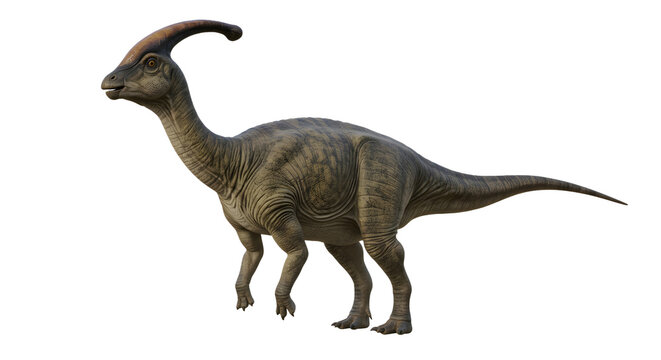 Parasaurolophus Dinosaur Isolated on Transparent Background