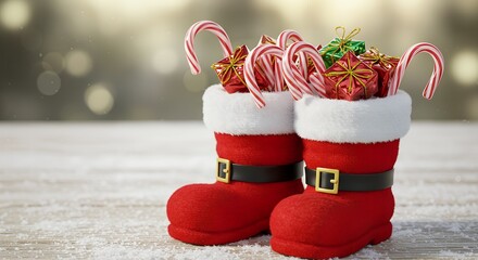 christmas sock with gifts