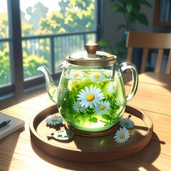 green tea pot
