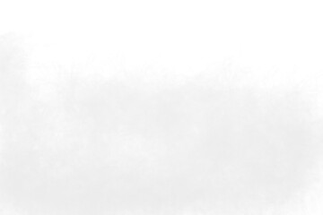 White watercolor texture isolated on transparent background for graphic design