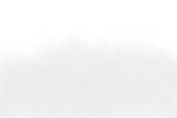 White watercolor texture isolated on transparent background for graphic design