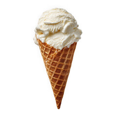 Ice cream on white background