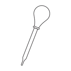 Chemical laboratory dropper pipette
