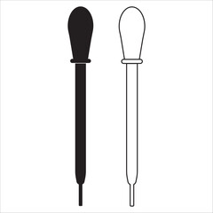 Chemical laboratory dropper pipette