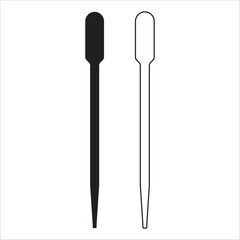 Chemical laboratory plastic dropper pipette