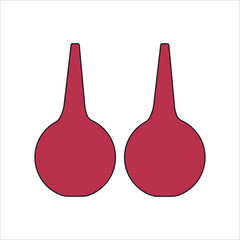 Obraz premium Rubber suction laboratory equipment