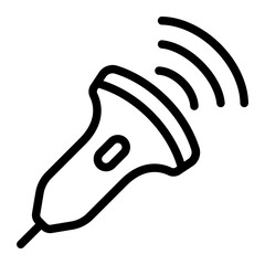 A stylized megaphone icon ideal for marketing, advertising, or communication-related digital content and promotional campaigns.