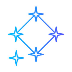 Fototapeta premium constellation gradient icon