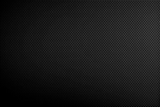 Dark black carbon fiber pattern texture background with a gray grid and metallic design for industry technology illustration.