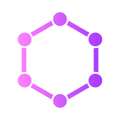 Molecular gradient icon