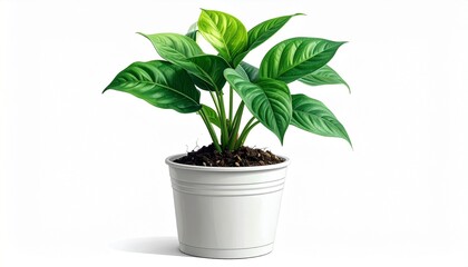 Obraz premium green plant in a pot