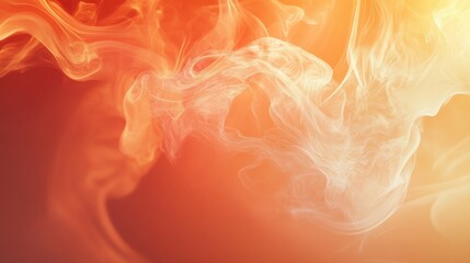 an abstract wallpaper, pixel perfect, smoke with fire, peach color design
