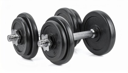 Naklejka premium dumbbell isolated on white background