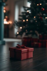 Festive Christmas and New Year Banner Featuring Shimmering Gold Snowflakes and Glowing Bokeh Lights