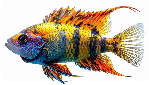 goldfish isolated on white background